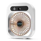 USB Charging Humidification Air Conditioner Fan Nano Spray Desktop Portable Cooling Fan(White) - 1