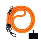 10mm Thick Rope Mobile Phone Lanyard Spacer Adjustable Anti Theft Phone Strap(NO.1 Orange) - 1