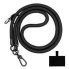 10mm Thick Rope Mobile Phone Lanyard Spacer Adjustable Anti Theft Phone Strap(NO.4 Classic Black) - 1