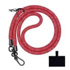 10mm Thick Rope Mobile Phone Lanyard Spacer Adjustable Anti Theft Phone Strap(NO.8 Starlight Red) - 1