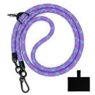 10mm Thick Rope Mobile Phone Lanyard Spacer Adjustable Anti Theft Phone Strap(NO.10 Purple Blue) - 1