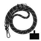 10mm Thick Rope Mobile Phone Lanyard Spacer Adjustable Anti Theft Phone Strap(NO.16 Black White) - 1