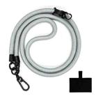 10mm Thick Rope Mobile Phone Lanyard Spacer Adjustable Anti Theft Phone Strap(NO.19 Light Gray) - 1