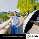 55cm Photography Lighting Umbrella Outdoor Portable Sun Umbrella(Silver Black) - 4