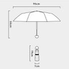 55cm Photography Lighting Umbrella Outdoor Portable Sun Umbrella(Silver Black) - 5