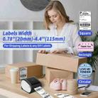 Phomemo D520-BT Bluetooth Thermal Shipping Label Printer Wireless Desktop Printer For Barcode Address Labels, Size: US(Purple White) - 7
