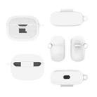 For JBL Vibe Beam Headphone Silicone Waterproof Dustproof Protective Case(White) - 1