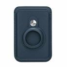 For Airtag Positioner Fiber Card Clip Anti-Theft Card Tracker Protection Cover, Size: Magnetic(Blue) - 1