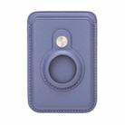 For Airtag Positioner Fiber Card Clip Anti-Theft Card Tracker Protection Cover, Size: Magnetic(Wisteria) - 1