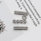 3pcs/set Smart Watch Silicone Strap Buckle Decoration Ring(Silver) - 1