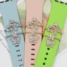 3pcs/Set Smart Watch Silicone Watch Band Decorative Ring Butterfly Buckle Watch Band Decorations(3) - 3