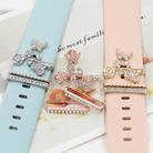 3pcs/Set Smart Watch Silicone Watch Band Decorative Ring Butterfly Buckle Watch Band Decorations(6) - 2