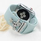 3pcs/Set Smart Watch Silicone Watch Band Decorative Ring Butterfly Buckle Watch Band Decorations(6) - 3
