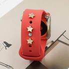 2pcs Watch Silicone Strap Decorative Diamond Buckle Strap Nails, Style: One Diamond Pentagram - 1