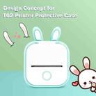 For Phomemo T02 Printer Silicone Protective Case(Purple Cat Ear) - 4