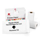 For Phomemo T02 3rolls Bluetooth Printer Thermal Paper Label Paper 50mmx3.5m 2 Years Black on White Sticker - 1