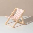 Wooden Craft Mini Desktop Ornament Photography Toys Beach Chair Phone Holder, Style: A - 1