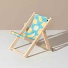 Wooden Craft Mini Desktop Ornament Photography Toys Beach Chair Phone Holder, Style: D - 1