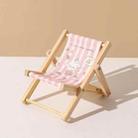 Wooden Craft Mini Desktop Ornament Photography Toys Beach Chair Phone Holder, Style: Rabbit - 1