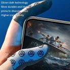1pair Gaming Super Conductive Silver Cloth Chicken Game Finger Cover Touch Screen Anti-slip Sweatproof Hand Game Finger Gloves, Color: Night Light - 7