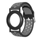 For AirTag Wrist Strap Wristband  Anti Lost Bracelet Tracking Locator Silicon Protector(Dark Grey) - 1