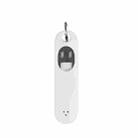 Eject Sim Card Tray Open Pins Needle Keychain Tool With Silicone Case(White) - 1