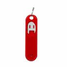 Eject Sim Card Tray Open Pins Needle Keychain Tool With Silicone Case(Red) - 1