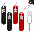 Eject Sim Card Tray Open Pins Needle Keychain Tool With Silicone Case(Black) - 2