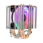 EVESKY 500 Desktop Computer 4 Copper Tube Mute CPU Cooling Fan, Color: Color Single Fan - 1