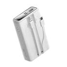 ROMOSS PAC20 PD 20W 20000mAh Power Bank Built In 8 Pin & Type-C/USB-C Cable(White) - 1