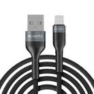 ROMOSS  CB12B 2.4A 8 Pin Fast Charging Cable For IPhone / IPad Data Cable 1.5m(Gray Black) - 1