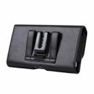 5.2-6.5 inch Multifunctional Waist Bag Mobile Phone Leather Case(Black) - 3