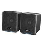 Havit A20 Plus Colorful Ambient Light Wired Computer Audio Stereo Surround Sound Speaker, Style: Black - 1