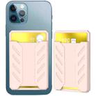 For iPhone 12 / 13 / 14 Series AhaStyle PT133-A Silicone Magnetic Card Case(Pink) - 1