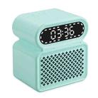 Desktop Alarm Clock Bluetooth Speaker Dual-speaker High-power Computer Audio(Light Blue) - 1