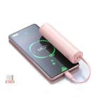 ROMOSS PSC05 5000 MAh Mini Power Bank Fresh Cute Mobile Power Supply With USB-C/Type-C Cable Pink - 1