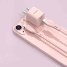 ROMOSS AC20Cmini  PD 20W Power Adapter Travel Charger For iPhone iPad With Cable Kit Pink - 1