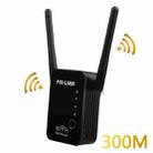 PIX-LINK 2.4G 300Mbps WiFi Signal Amplifier Wireless Router Dual Antenna Repeater(US Plug) - 1