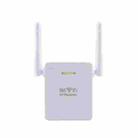 WR06 2.4G 300Mbps External Dual Antenna Repeater Wireless Router Signal Amplifier(AU Plug) - 1