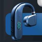 T50 Bluetooth 5.3 Wireless Headphone Single Ear Digital Display Stereo Earbuds Color Boxed(Midnight Blue) - 1