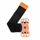 Four Claws Wide Removable Swivel Arm Wrist Strap Cell Phone Bag Sports Arm Bag For 4.5-7 inch Phone(Orange) - 1