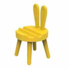Cartoon Chair Shape Desktop Mobile Phone Holder Cute Mini Universal Phone Rack, Style: Rabbit(Yellow) - 1