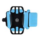 For 4.5-7 inch Phone Sports Removable Bag, Style: Armband(Blue) - 1