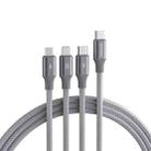 ROMOSS CB263N 1.5m PD20W Car Mobile Phone 3 In 1 TYPE-C Fast Charging Data Cable(Gray) - 1