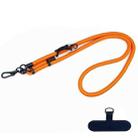 10mm Thick Rope Mobile Phone Anti-Lost Adjustable Lanyard Spacer(Orange) - 1