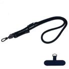 10mm Thick Rope Mobile Phone Anti-Lost Adjustable Lanyard Spacer(Classic Black) - 1