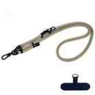 10mm Thick Rope Mobile Phone Anti-Lost Adjustable Lanyard Spacer(Camel Color) - 1