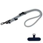 10mm Thick Rope Mobile Phone Anti-Lost Adjustable Lanyard Spacer(Light Gray) - 1