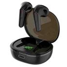 Intelligent Noise Canceling Transparent Bluetooth Headset Wireless Digital Gaming TWS Earphones(Black) - 1