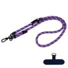 10mm Thick Rope Mobile Phone Anti-Lost Adjustable Lanyard Spacer(Purple Green Orange) - 1